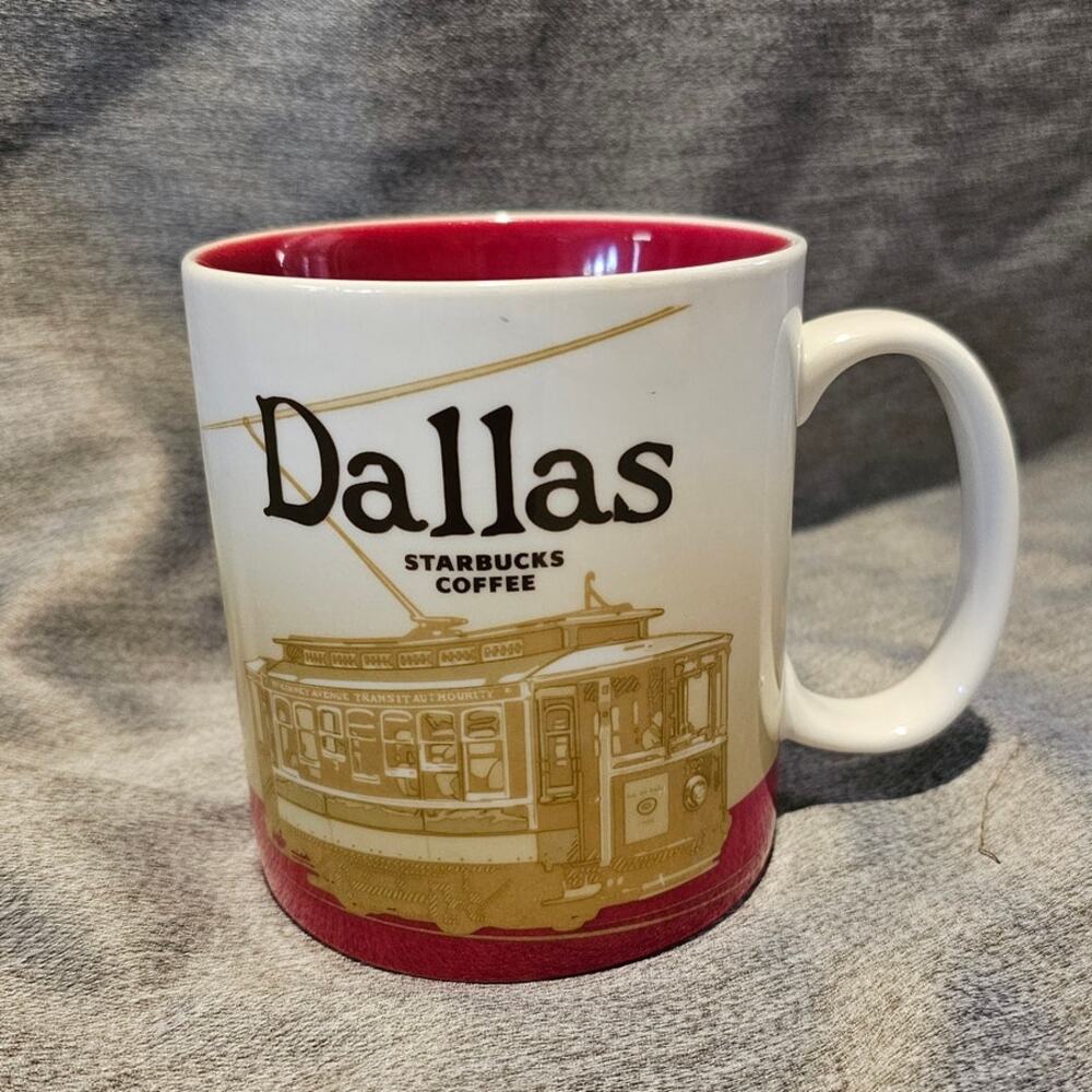 Starbucks DALLAS Collectors Series 16 oz City Global Icon Coffee Mug Cup 2009